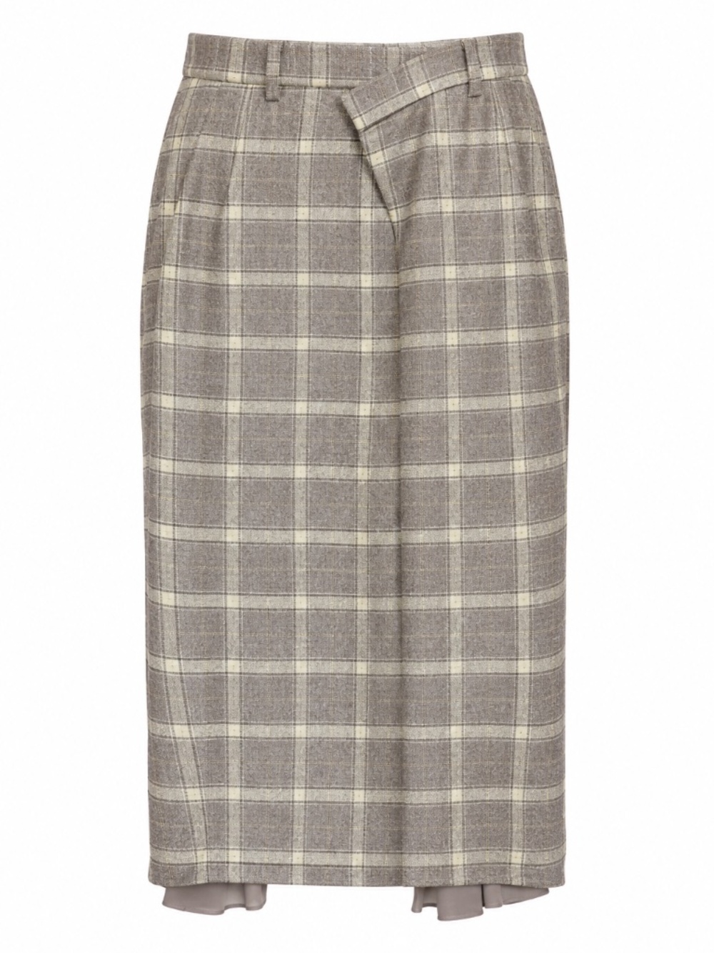 Vintage L.A.M.B. Gwen Stefani Wool Plaid Pencil Skirt 12 Made Japan Y2K